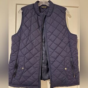 Women’s Quilted Navy Vest